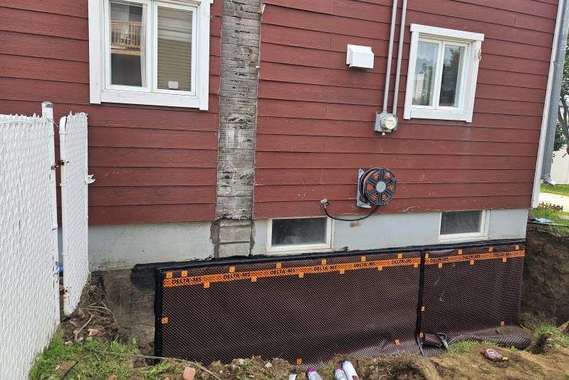 Imperméabilisation fondation Trois-Rivières Shawinigan